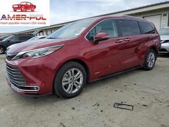 toyota sienna limited 2021 2.5l 2.5 hybryda 245km