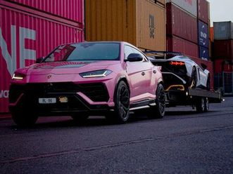 lamborghini aventador + lamborghini urus + bl 86 + anhänger