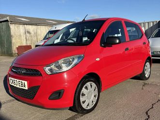 hyundi i10 1.2 petrol red 5 door 2013 - 2014 12 months mot | ebay uk