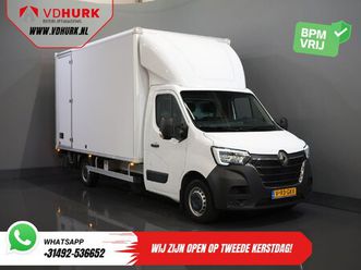 renault master t35 2.3 dci 165 pk bpm vrij! bakwagen 420x215x233 laadklep/ zijdeur/ meubelbak/ spoiler/ cruise/ airco