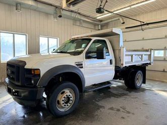 ** 2008 ford f550 power stroke 4wd 2dr reg cab dump box pickup **
