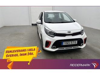 kia picanto gt-line kamera p-sensorer skinn rattvärme