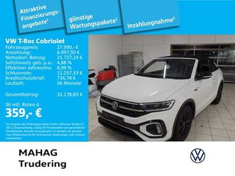 t-roc cabriolet r-line 1.5 tsi blackstyle navi iq.light dsg