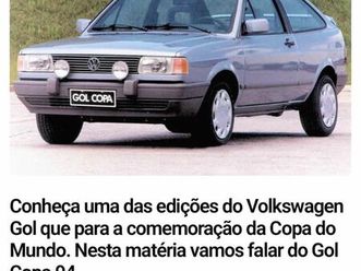 volkswagen gol cli / cl/ copa/ stones 1.6 (álcool) 1994