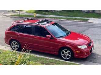 mazda protege5 red/black leather/original dealer mazda logo