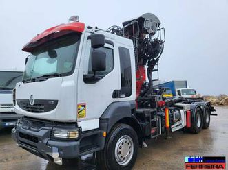 renault kerax 520 6x4 amplirroll e grua para sucata