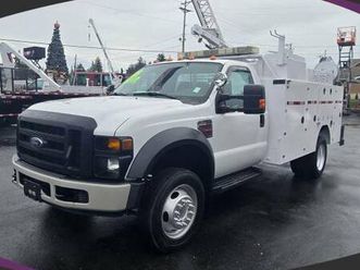 2008 ford f550 super duty regular cab & chassis - in-house financing a