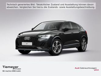 audi q3 sportback 35 tfsi 2x s line lm19 dcc ahk priv