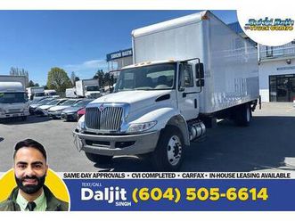 2018 international 4300 26' box + liftgate + hydraulic brakes
