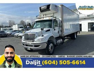 2019 international 4300 26' reefer box + waltco 3000 lb tuck tailgate