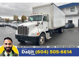 2019 peterbilt 337 26' box + railgate + hydraulic brake