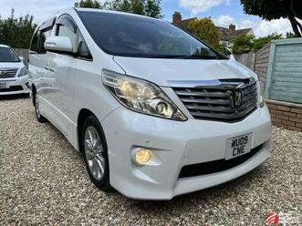 toyota alphard 3.5 v6 350s 7 seats white auto petrol 2009