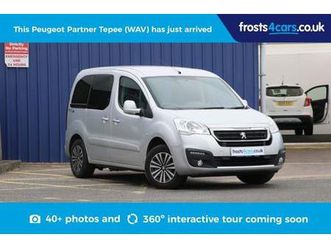 2018 peugeot partner tepee 5dr 1.6 bluehdi active (wav) wheelchair accessible vehicle euro 6 mpv ...