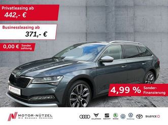 skoda superb combi scout tdi 4x4 matrix+navi+ahk+pano