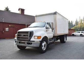 2013 ford f750 w 18' box truck and liftgate