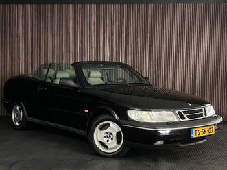 saab 900 cabrio - 2.3 s - airco - elektrische ramen & spiegels - origineel nederlands - elektrische soffttop