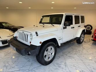 jeep wrangler unlimited sahara 2.8 crd 200 chevaux ba / bache d'été / 118 900 kms