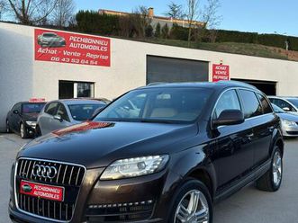 audi q7 phase 2 3.0 tdi v6 245 ch quattro tiptronic 8 – 7 places – gps - régulateur adaptatif – caméras av/ar – suv premium luxe