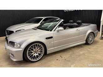 bmw m3 e46 cabriolet 3.0 343 ch - carnet suivis - hard top - boite meca