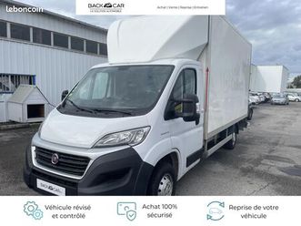fiat ducato chassis cabine cc caisse 20 m3 + hayon a col 3.5 maxi l 2.3 mjt 130 e6 pack pro nav
