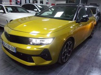 nouvelle opel astra 1.2 turbo 130 ultimate bva8 5/22 70mkm 1°m/fr toit ouvrant/ja18/sieges sport chauf electr a memoire/vol chauff/cockpit/carplay factures entr