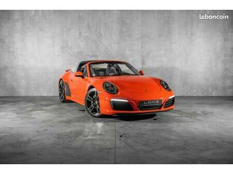 porsche 911 (991.2) targa 4 370 ch - orange lava - pack chrono - jantes sport classique - pasm - pse - lift - bose - sièges sports chauffants & ventilés 18 posi