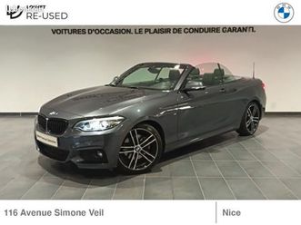 bmw série 2 cabriolet 220da 190ch m sport euro6d-t