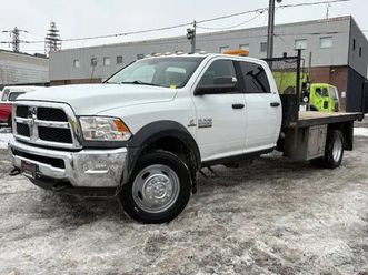 2013 ram 5500 slt 4wd 6.7l cummins diesel-12' flat deck-crew cab