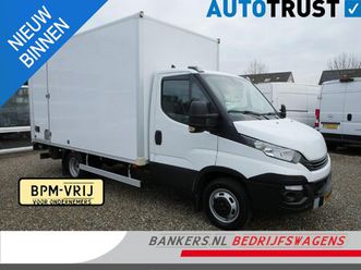 iveco daily 35c14 2.3 140pk, airco, dubbel lucht, laadbak: l*b*h = 424*211*220 / lading vastzetrail op 110 cm, zijdeur rechtsachter, laadklep anteo 800 kg, plat