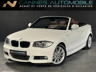 bmw série 1 118i cabriolet bvm6 pack m sport sieges cuir chauff tel regul radar av arr bi xenon ja17