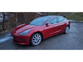*tesla model 3 long range awd | 2020 | außen rot | innen weißes l