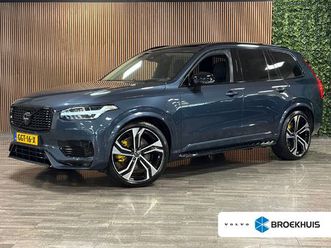 volvo xc90 t8 awd recharge ultra dark black vol! | bowers & wilkins | luchtvering | stoelventilatie | trekhaak | 360 camera | head-up display | stoelmassage | 4