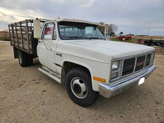 1987 gmc r3500 dually flat bed work truck