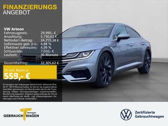 arteon 2.0 tdi dsg 4m r-line led virtual pano lm20