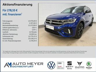 volkswagen t-roc r-line 1.5 tsi dsg navi led-plus iq. drive