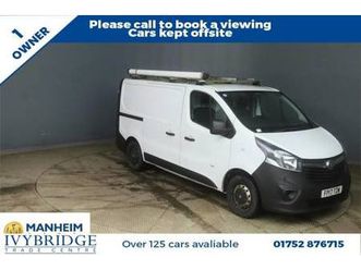 2017 17 vauxhall vivaro 1.6 cdti 2900 ecoflex panel van 5dr diesel manual l1 h1