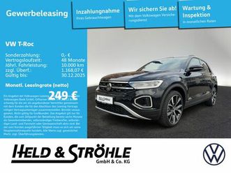 volkswagen t-roc style 2.0l dsg ahk blk rfk aktionszulassun