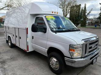 2015 ford e-450 xl super duty v10 6.8l.12ft.cutaway utility box truck*