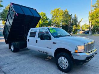 2004 ford f-450 super duty crew diesel 99k.mi.12ft.dump newbuild truck