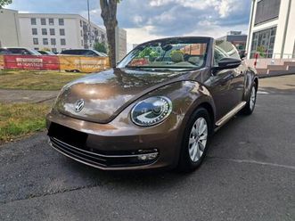 vw beetle 2.0 tdi cabrio, leder-beige, dsg,klimatronic,voll