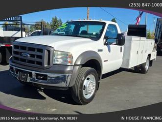 2005 ford f550 super duty regular cab & chassis - in-house financing a