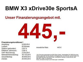 bmw x3 xdrive30e m sportpaket