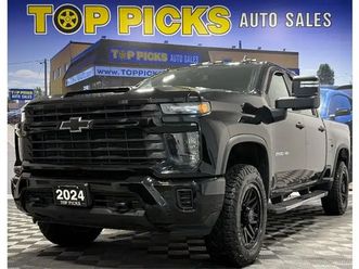 2024 chevrolet silverado 2500hd 2500 custom, remote start, accid