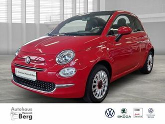 fiat 500 red cabrio 1.0 mild hybrid apple carplay and