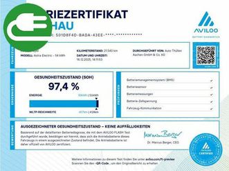 opel astra electric gs ultimate bluetooth navi led