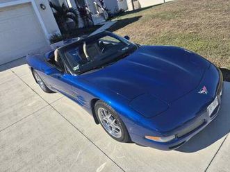 2002 corvette convertible, 22k, 1-owner, manual, z51, rare blue