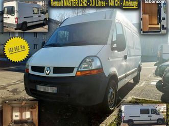 renault master ii l2h2 aménagé - tdci 3.0 litres 140 ch - 10 ch fiscaux - 109 050 km - entièrement révisé à 108 850 km