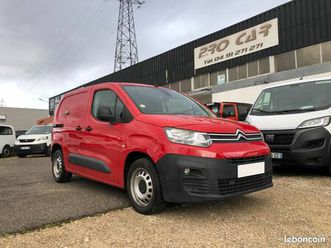 citroën berlingo fourgon hdi 100 cv 3 places tva recuperable 1ere main entretien complet a jour