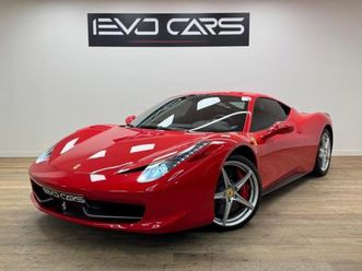 ferrari 458 italia v8 4.5 570 ch bva origine france / lift / écussons scuderia / rosso corsa
