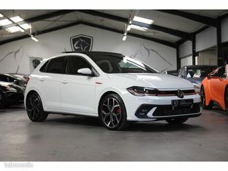 volkswagen polo gti 2.0 16v tsi 207 dsg 7 / faible kil / historique / toit pano / virtual cockpit